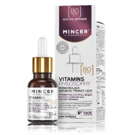 MINCER PHARMA Vitamins Philosophy No.1005 stiprinošs sejas un kakla serums nobriedušai ādai