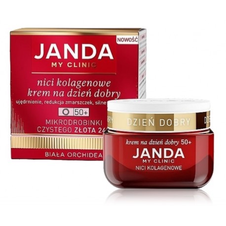 Janda Collagen Threads 24K White Orchid 50+ дневной крем для лица против морщин