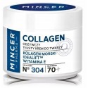 MINCER PHARMA Collagen 70+ No.304 riebus atkuriamasis veido kremas nuo raukšlių brandžiai odai