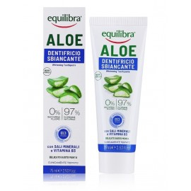 Equilibra Aloe Gel Whitening Toothpaste balinoša zobu pasta ar alveju