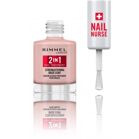 Rimmel Nail Nurse 2in1 Strenghtening Base Coat укрепляющий лак для ногтей