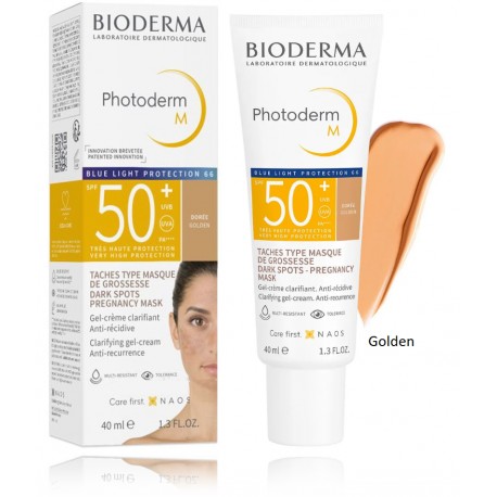 Bioderma Photoderm M Clarifying Gel-Cream SPF 50+ aizsargājošs tonējošs sejas gēls-krēms pret pigmenta plankumiem