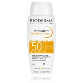 Bioderma Photoderm Mineral Fluide SPF50+ saules aizsargājošs fluīds sejai un ķermeņa alerģiskai ādai