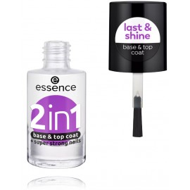 Essence 2in1 Base & Top Coat основа для лака и верхнее покрытие в одном