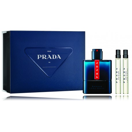 Prada Luna Rossa Ocean EDT набор для мужчин (100 мл EDT + 2 х 10 мл EDT)