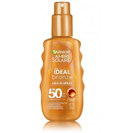 Garnier Ambre Solaire Ideal Bronze Milk-In-Spray SPF50 солнцезащитный спрей-молочко