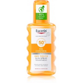 Eucerin Sun Oil Control Dry Touch Transparent Spray SPF50+ солнцезащитный спрей