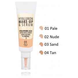 Dermacol Hyaluron Make-Up & Serum SPF10 šķidrais grima pamats un serums vienā