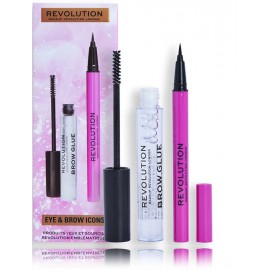 Makeup Revolution Eye & Brow Icons набор (гель для бровей 3 мл. + жидкая подводка для глаз 0,5 мл.)