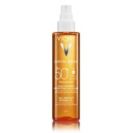 Vichy Capital Soleil Cell Protect Invisible Oil SPF50+ aizsargājoša izsmidzināma eļļa sejai, ķermenim un matiem