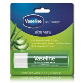 Vaseline Aloe Vera Lip Care nomierinošs un mitrinošs lūpu balzams