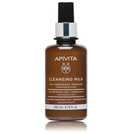 Apivita Cleansing Milk 3in1 attīrošs pieniņš sejai un acīm