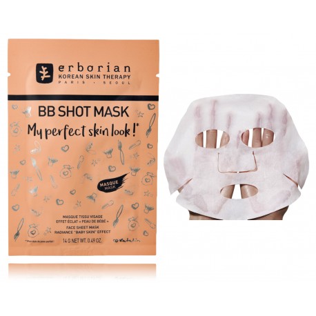 Erborian BB Shot Mask придающая сияние тканевая маска для лица