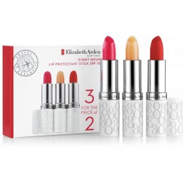 Elizabeth Arden Eight Hour Lip Protectant Stick SPF 15 Trio Set набор бальзамов для губ (3 х 3,7 г)