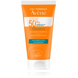 Avene Cleanance Anti-Imperfections SPF50+ saules aizsargkrēms taukainai sejas ādai