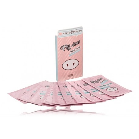 Holika Holika Pig-Nose Clear Black Head Perfect Sticker tīrīšanas plāksteri deguna zonai