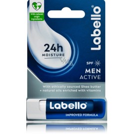 Labello Active Care For Men SPF15 aizsargājošs lūpu balzams vīriešiem