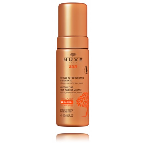 Nuxe Sun Moisturizing Self-Tanning Mousse увлажняющая пенка-автозагар для лица и тела