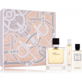 Hermes Terre D'Hermes Pure Parfum komplekts vīriešiem (75 ml. + 15 ml. + 40 ml. dušas gēls)