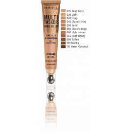 Rimmel Multi Tasker Wake Me Up Concealer & Foundation korektors un grima pamats vienā