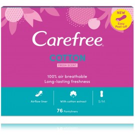 Carefree Cotton Fresh sieviešu higiēniskās paketes