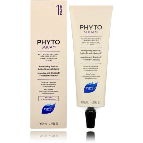 Phyto Squam Intensive Anti-Dandruff Treatment Shampoo pretblaugznu ārstēšanas šampūns