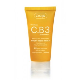 Ziaja Vitamin C.B3 Niacinamide Night Cream-Mask nakts sejas krēms - maska