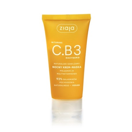 Ziaja Vitamin C.B3 Niacinamide Night Cream-Mask ночной крем для лица-маска