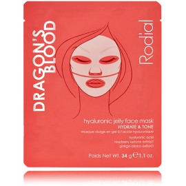 Rodial Dragon's Blood Hyaluronic Jelly Face Mask увлажняющая двухкомпонентная гелевая маска для лица