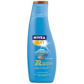 Nivea Sun Protect & Bronze saules aizsarglosjons ar SPF20 200 ml.