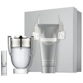 Paco Rabanne Invictus komplekts vīriešiem (100 ml. EDT + 10 ml. EDT + 100 ml. dušas želeja)