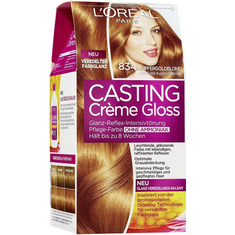Краска для волос l oreal paris casting creme gloss 7304 пряная карамель
